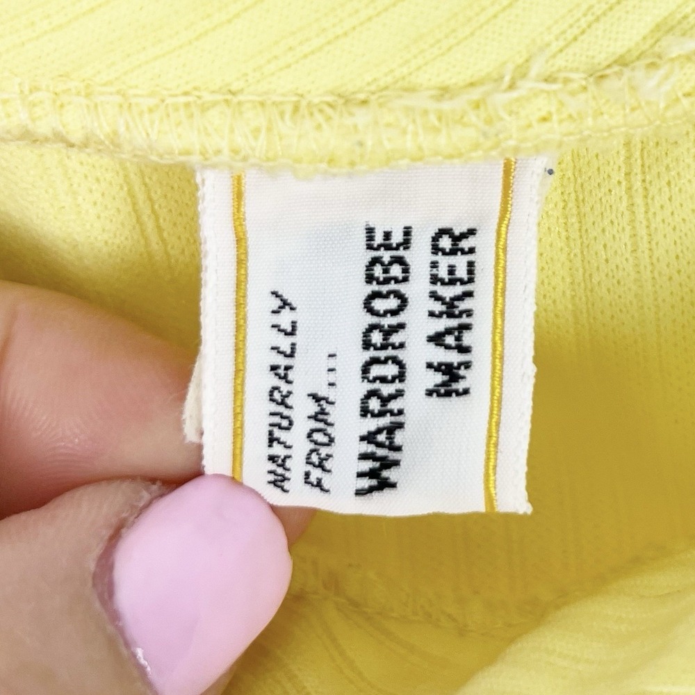 Madison Wardrobe Maker Vintage Yellow Pantsuit 70s - Picture 11 of 16